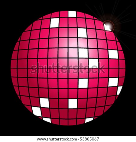 Vector disco globe