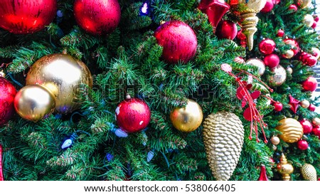 Christmas or New Year Decoration - Holiday Background