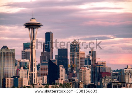 Seattle skyline seen from Kerry Park in Washington State