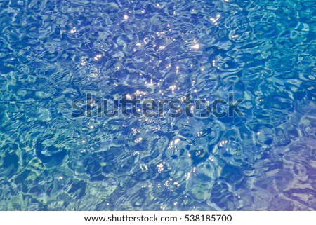 Background of water in a swimming pool with reflection