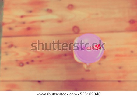 Fresh healthy Raspberry smoothie on wood table