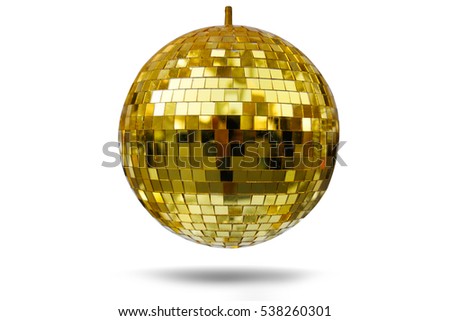 Glass ball isolated on white background. Royalty-Free Stock Photo #538260301