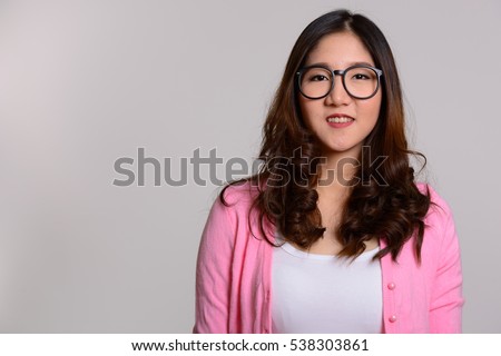 Young happy Asian woman