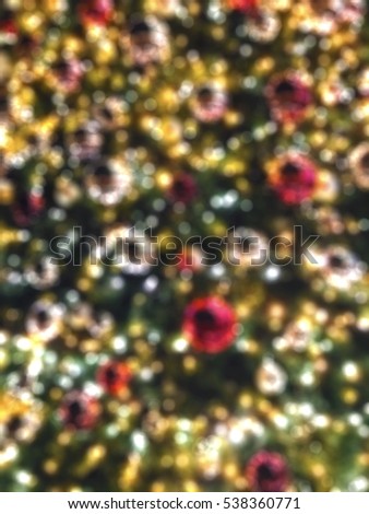 Out of focus Christmas lights.