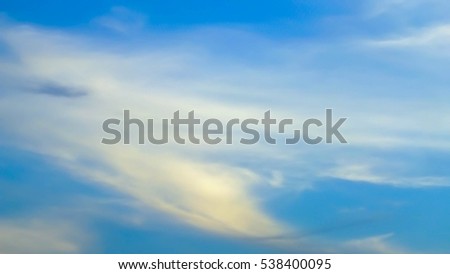 beautiful view , beautiful cloud and twilight , Thailand , Asia