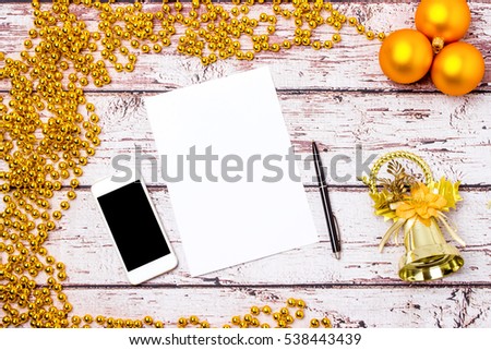 Christmas card, background for inscriptions
