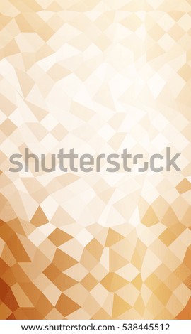 Polygon background bronze color. Vector illustration. To implement your design ideas, business subjects, successful presentations. Wallpaper for greeting card