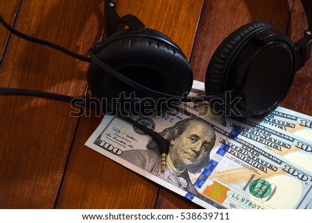 Concept - buying music.