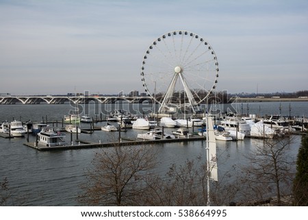 Harbor with Ferris Wheel 