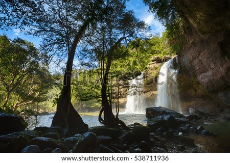 Haewsuwat waterfall at Khao Yai National Park, Thailand