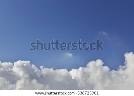 Blue sky  with clouds ,background