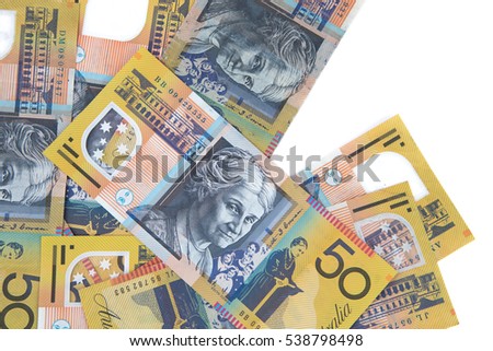 Singapore money on the white background