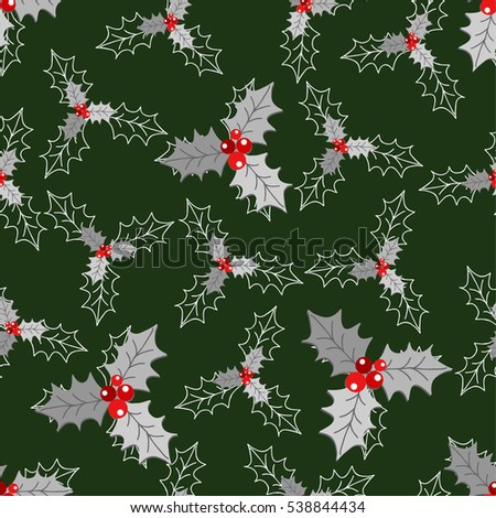Christmas seamless pattern. Vector