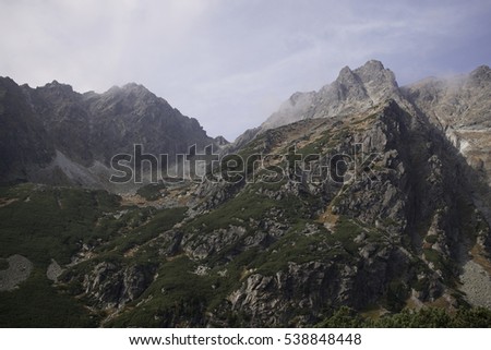 peaks of High Tatras Mountains. Slovakia