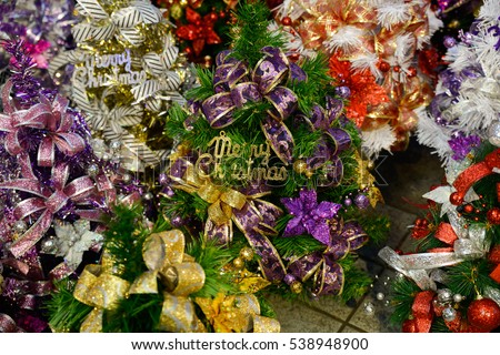 Christmas background with decoration background