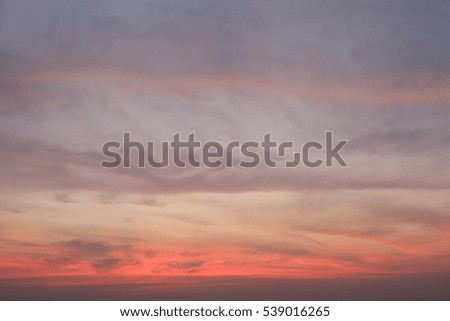 red sky at sunrise