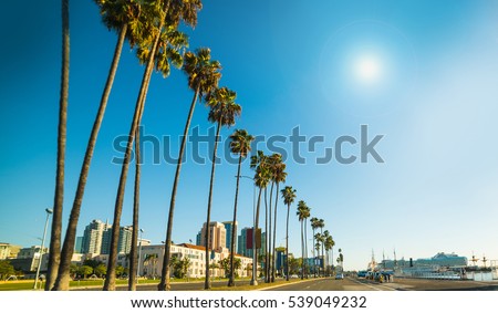 San Diego seafront on a sunny day, California