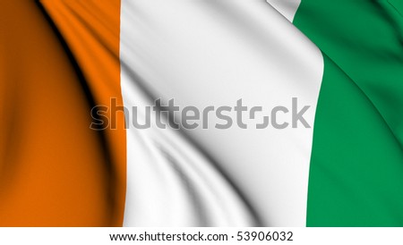 Ivory Coast flag World flags Collection Royalty-Free Stock Photo #53906032