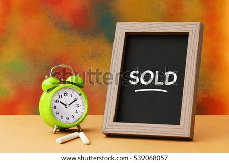 Business agreement partnership. Sold, Business Concept
