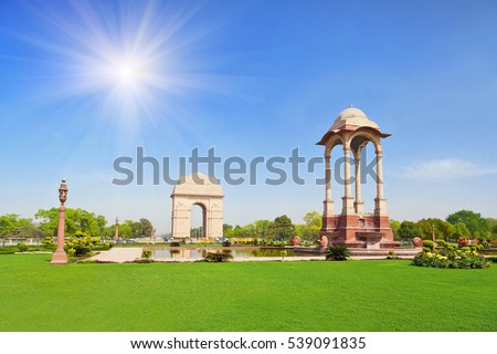 India Gate, New Delhi, India Royalty-Free Stock Photo #539091835