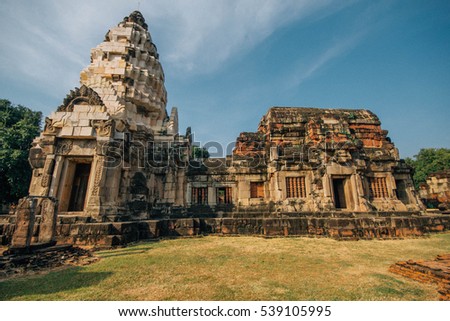 pa nom wan ancient castle at thailand