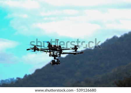  drone flying for take picture