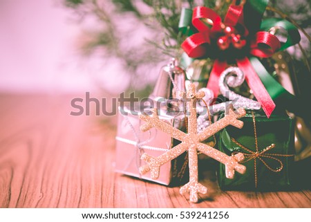 Christmas decorated for background