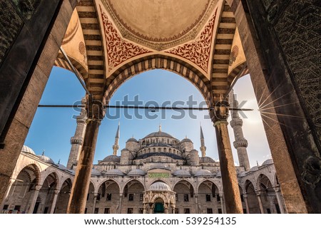 The Blue Mosque Istanbul, Turkey. Sultanahmet Camii. Royalty-Free Stock Photo #539254135