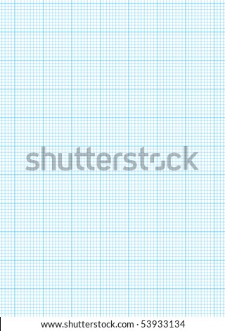 Math concept with sheet of blue graph paper background