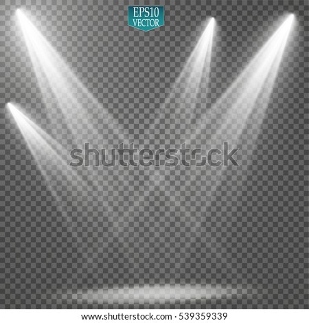 Vector Spotlights. Scene. Light Effects.
 Royalty-Free Stock Photo #539359339