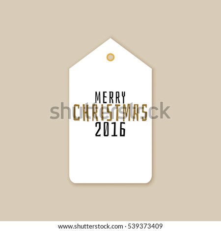 Merry Christmas label