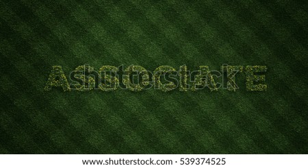 ASSOCIATE - fresh Grass letters with flowers and dandelions - 3D rendered royalty free stock image. Can be used for online banner ads and direct mailers.
