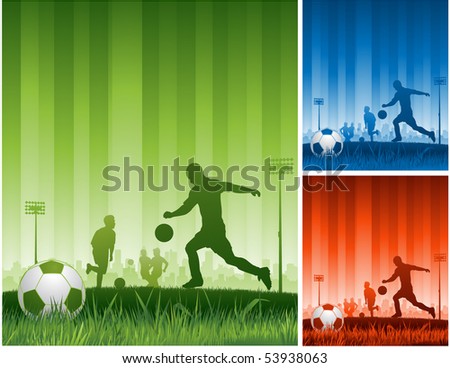 Soccer background vector