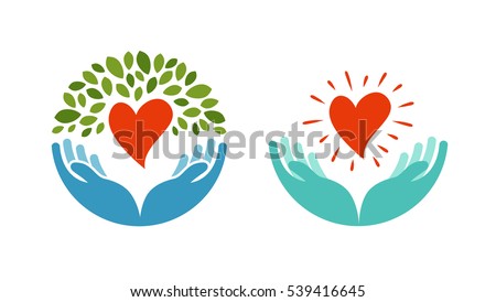 Love, ecology, environment icon. Health, medicine or oncology symbol Royalty-Free Stock Photo #539416645