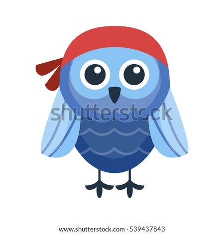 Cartoon owl vector isolated