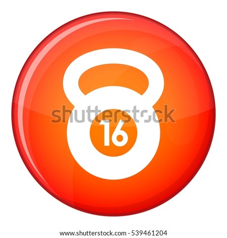 Exercise bike icon in red circle isolated on white background vector illustration