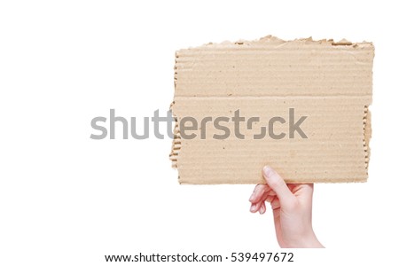 Hand hold blank business card Royalty-Free Stock Photo #539497672