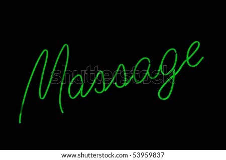 Massage Therapy Green Neon Light Sign