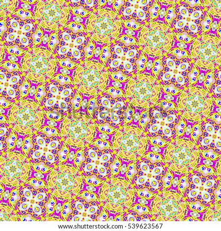 Melting seamless colorful kaleidoscopic pattern for design, textile and background