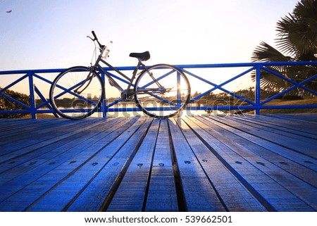Bike for life, evening on blue bridge