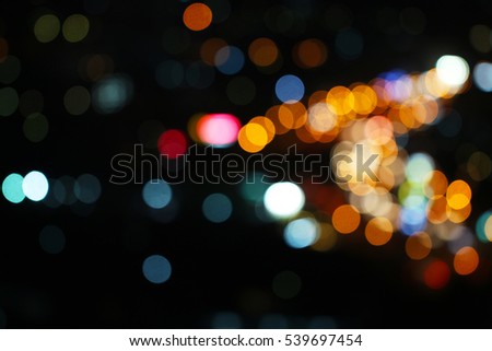Abstract various colorful blurred bokeh as a background
