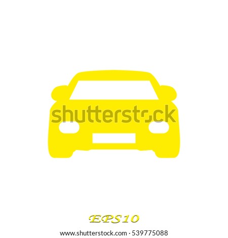 car icon, vector illustration EPS 10