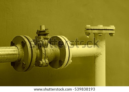 gas pipeline, closeup of photo