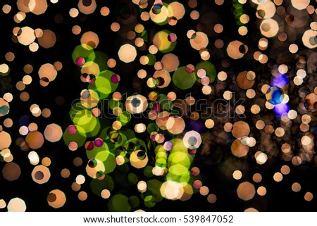 Artistic and abstract Bokeh lights. 