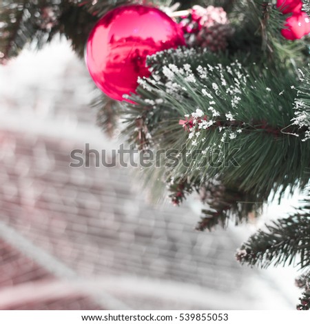 Christmas tree background. Family holiday. Texture