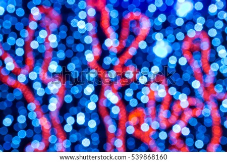blurred abstract background underwater bokeh with bubbles ,marine life and coral reef, for use at graphic design