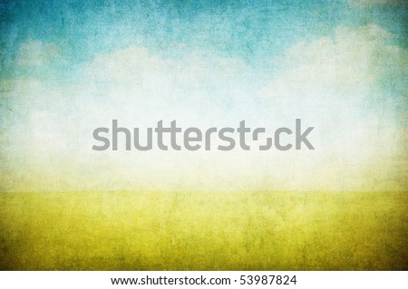 grunge image of a field Royalty-Free Stock Photo #53987824