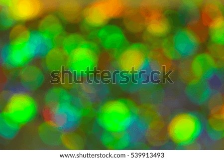 soft focus and blurry bokeh pattern.