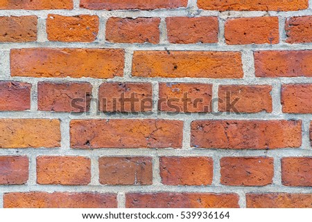 Texture closeup of a brick wall