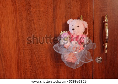 Teddy bear valentine background